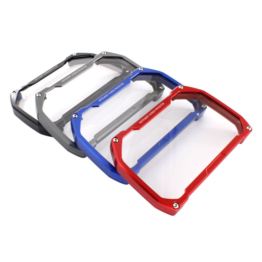 Cubierta protectora de aluminio para velocímetro, color negro, compatible con BMW R1200 Gs 18-20 R1250 Gs 19-20, color rojo