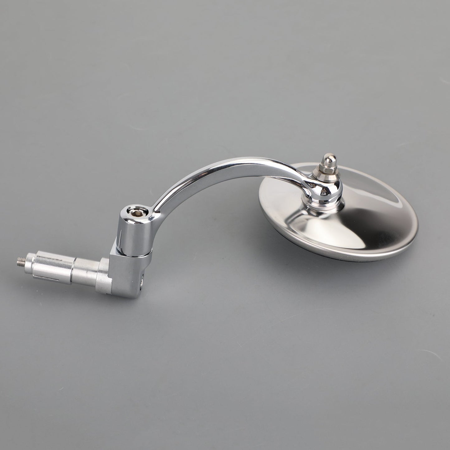 Rétroviseurs chromés ronds pour guidon de Cafe Racer Cruiser