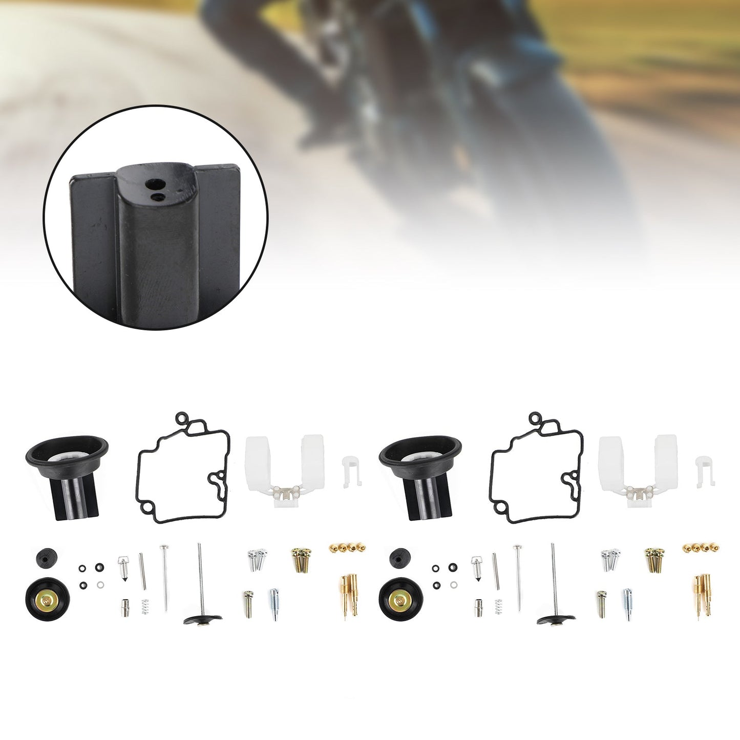 Kit de reconstruction de carburateur KT CVK24 Scooter Racing 2 pièces avec pompe d'accélération