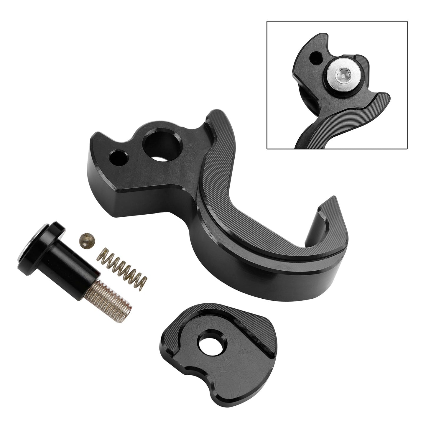 Holder Helmet Hooks Bracket Black For For Yamaha Tricity 125 2014-2021 155 2016-2023