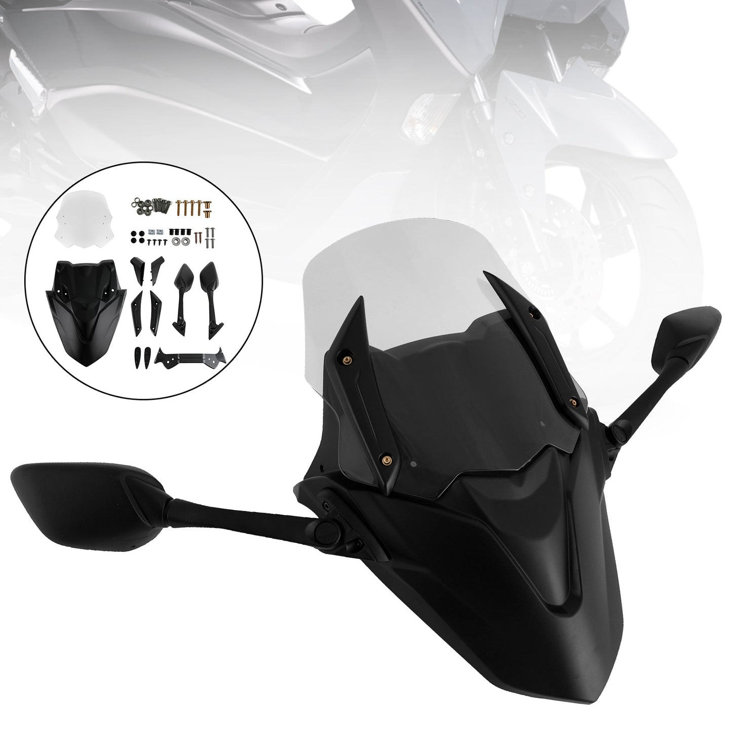 Pare-brise de moto ABS adapté pour Yamaha NMAX155 N-MAX 155 2021-2022