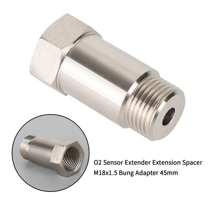 M18*1.5 CEL Check Engine Light O2 Sensor Test Pipe Extension Extender Adapter Spacer 45mm