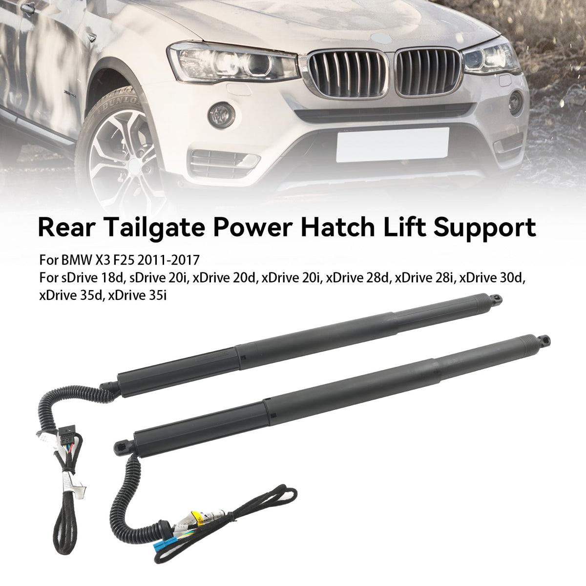 2011-2017 BMW X3 F25 2PCS 51247232003 Left & Right Electric Tailgate Struts Gas