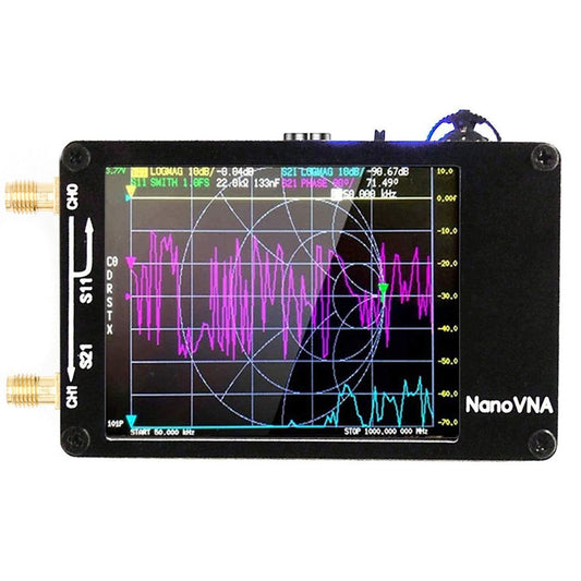 Analyseur d'antenne réseau vectoriel NanoVNA-H 50 kHz-1,5 GHz MF HF VHF UHF Bare Metal