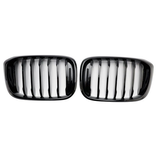 2018-2021 BMW X4 G02 X3 G01 G08 Gloss Black Front Kidney Grille Mesh Grill