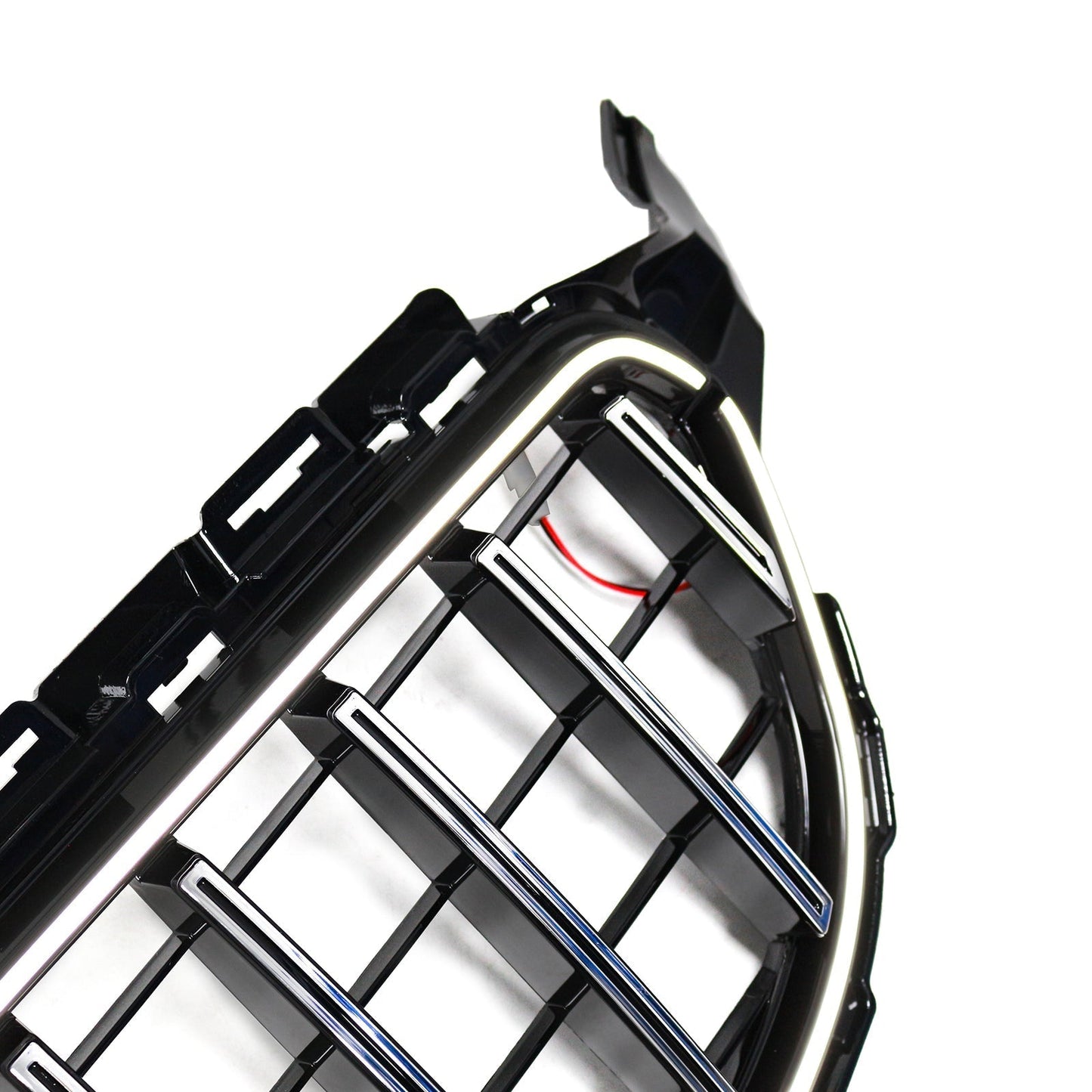 2015-2021 Mercedes Benz C-Class W205 C200 C250 C300 C350 Chrome Front Bumper Grill Grille W/LED