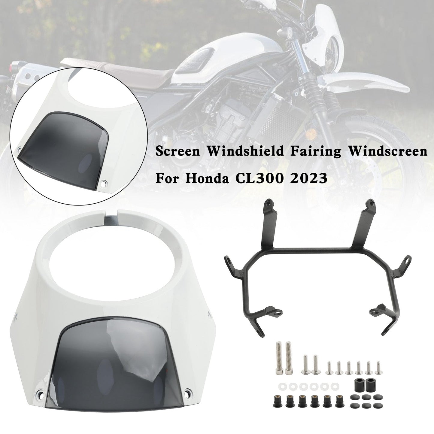 Headlight Windshield Fairing Windscreen For For Honda CL300 2023