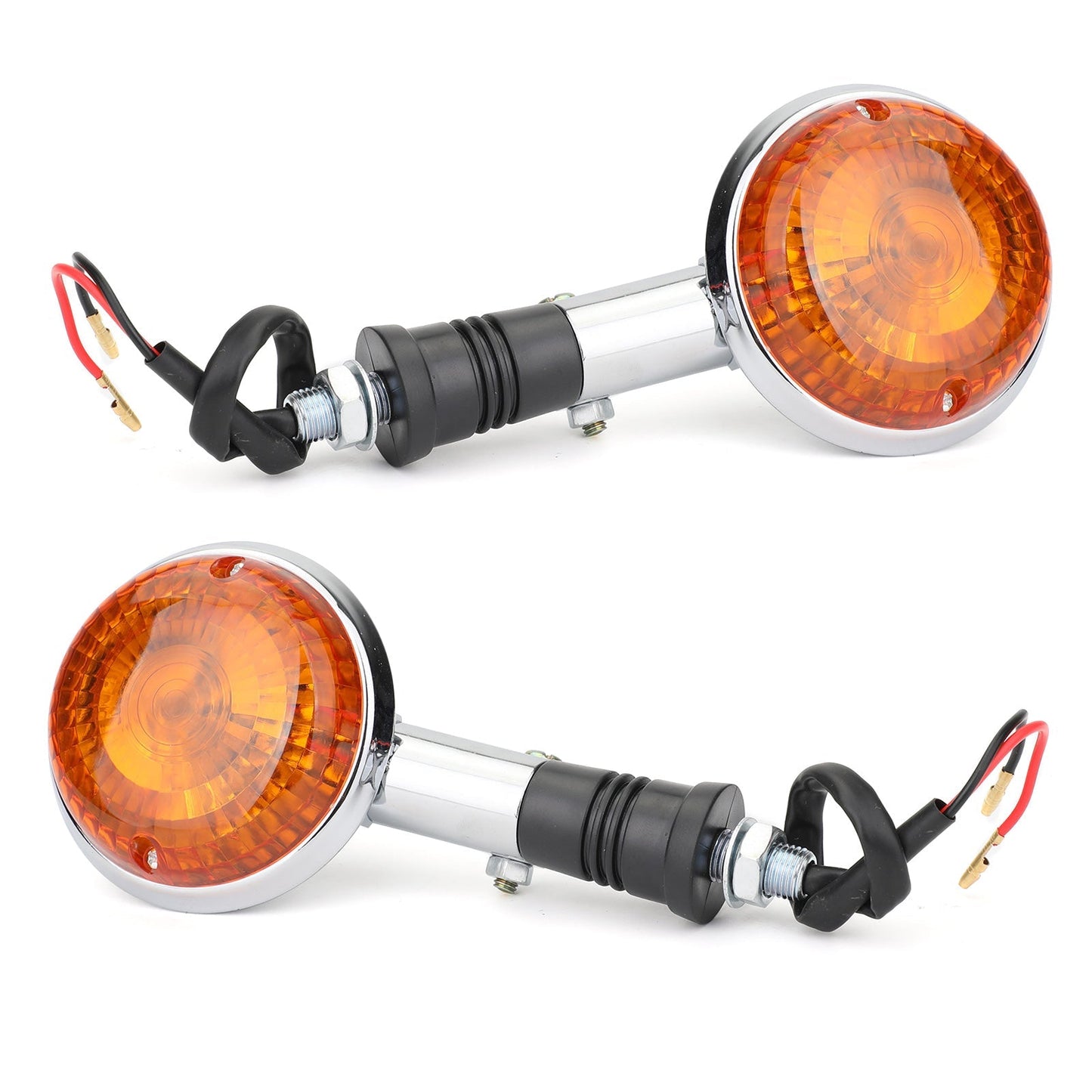 Clignotants pour Yamaha XV750 VIRAGO 86-98 XV1100 89-99 XV250 94-12 Ambre Assosary