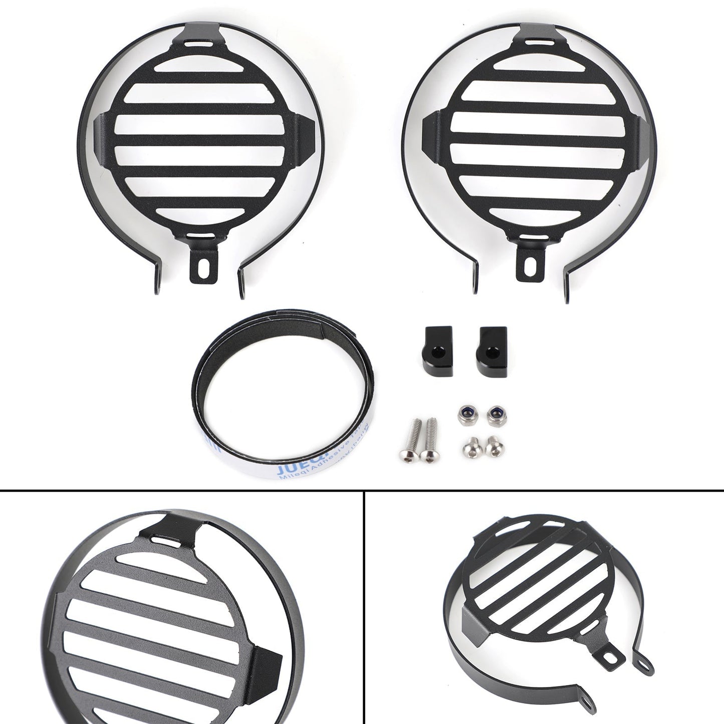 Spot Light Guard Protector Cover Universal Led Black For Cfmoto 800Mt 21-22