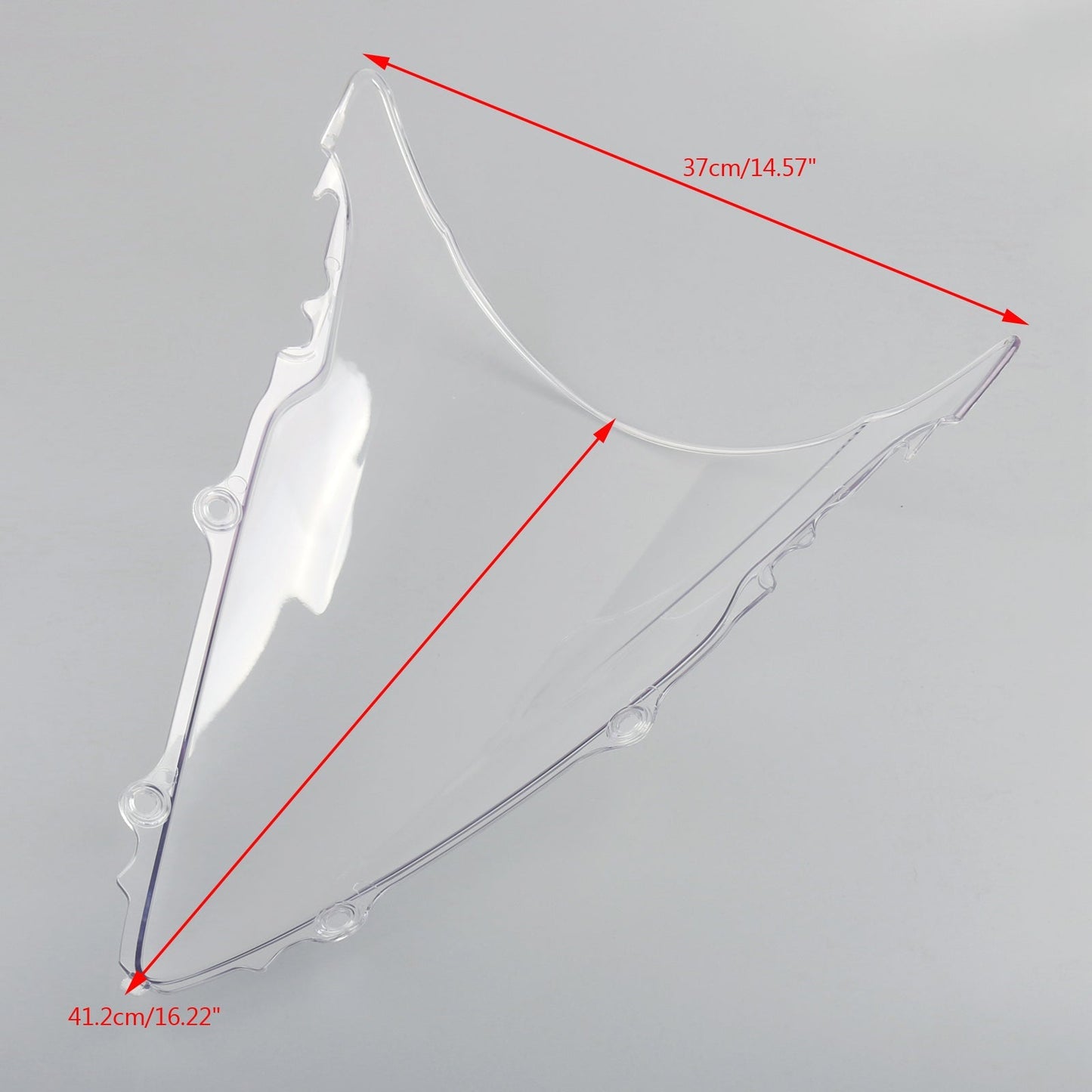 Pare-brise double bulle pour Yamaha YZF R6 2003-2005 R6S 2006-2009 Transparent