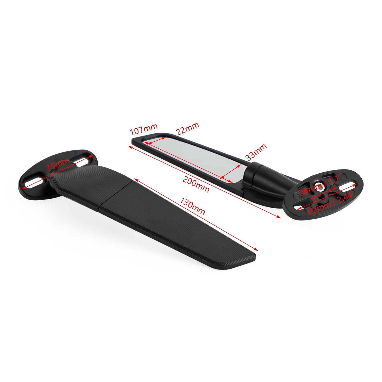 Rétroviseurs à aileron pivotant pour Aprilia RS660 RSV4 1000 / Usine / RF