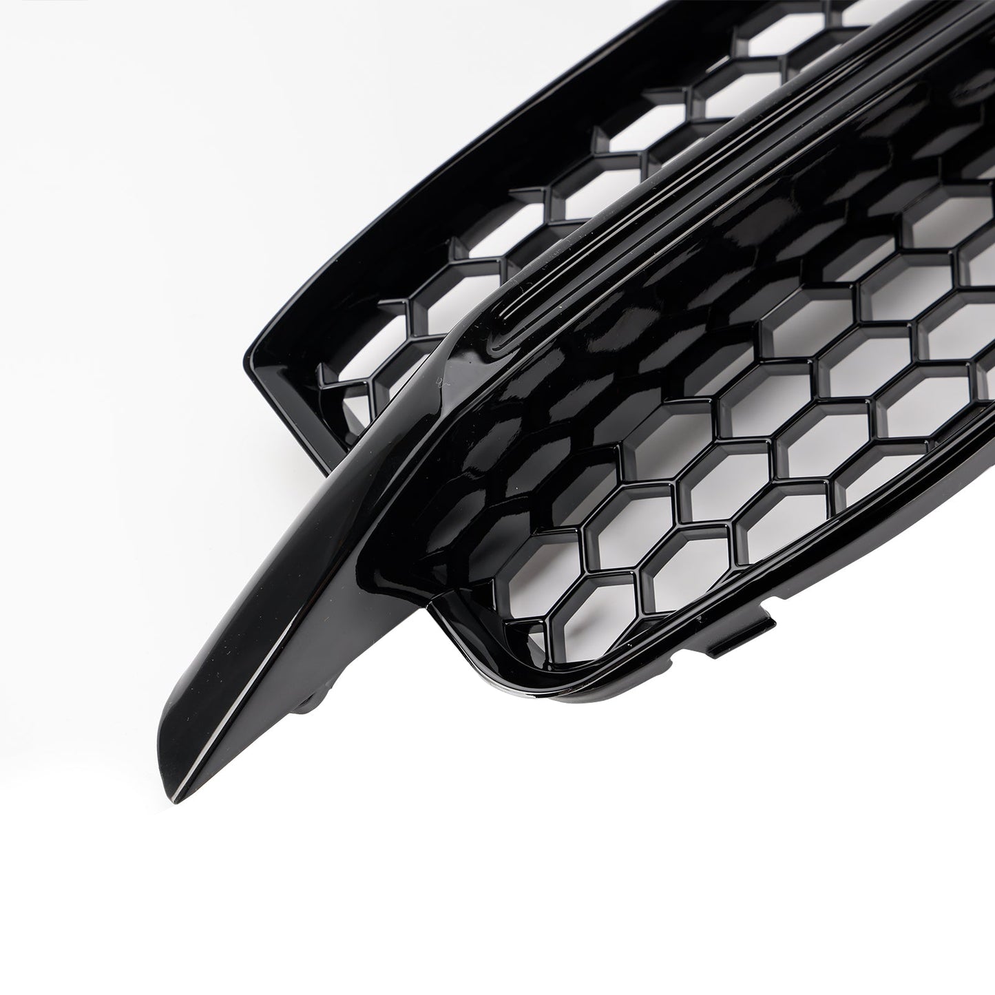 2011-2014 Audi A1 S-Line 8X 2PCS Front Bumper Fog Light Cover Grille Black Honeycomb Grill