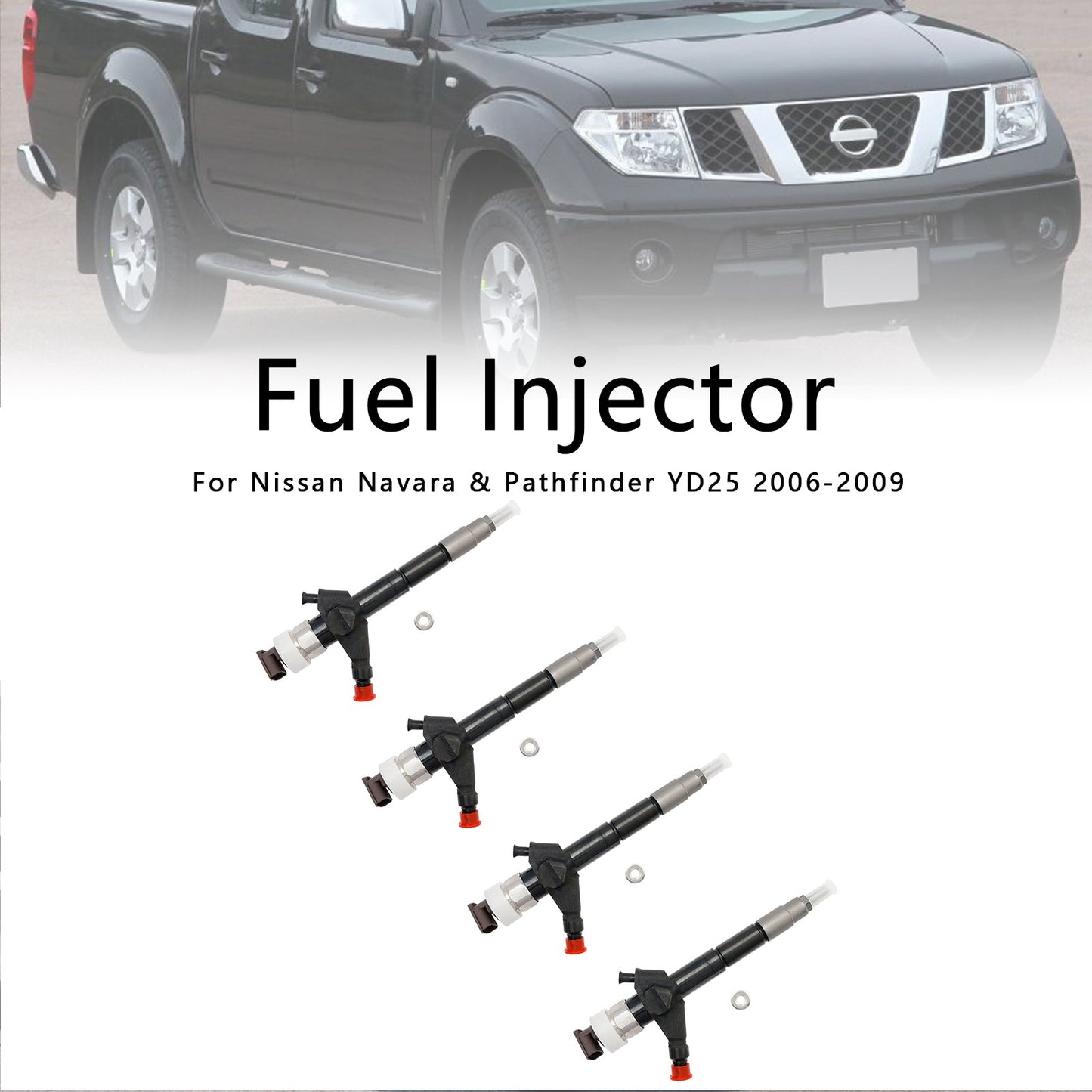 Injecteur de carburant diesel Nissan Navara D22 D40 Pathfinder 4 pièces 095000-6250 16600-EB70A