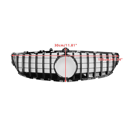 2015-2018 Mercedes Benz CLS Class W218 C218 X218 GTR Style Grill Front Bumper Glossy Black Grille