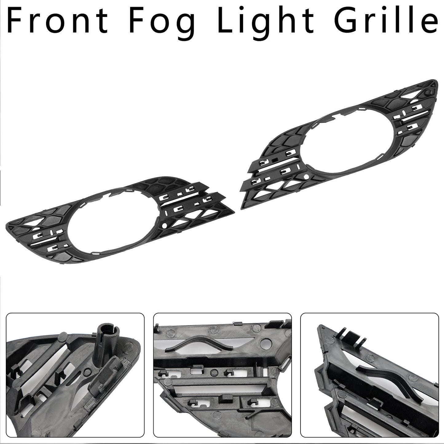 2007-2009 Mercedes Benz E-Class W211 E280/300/320/350/550/E63 2PCS Fog Light Trim Set