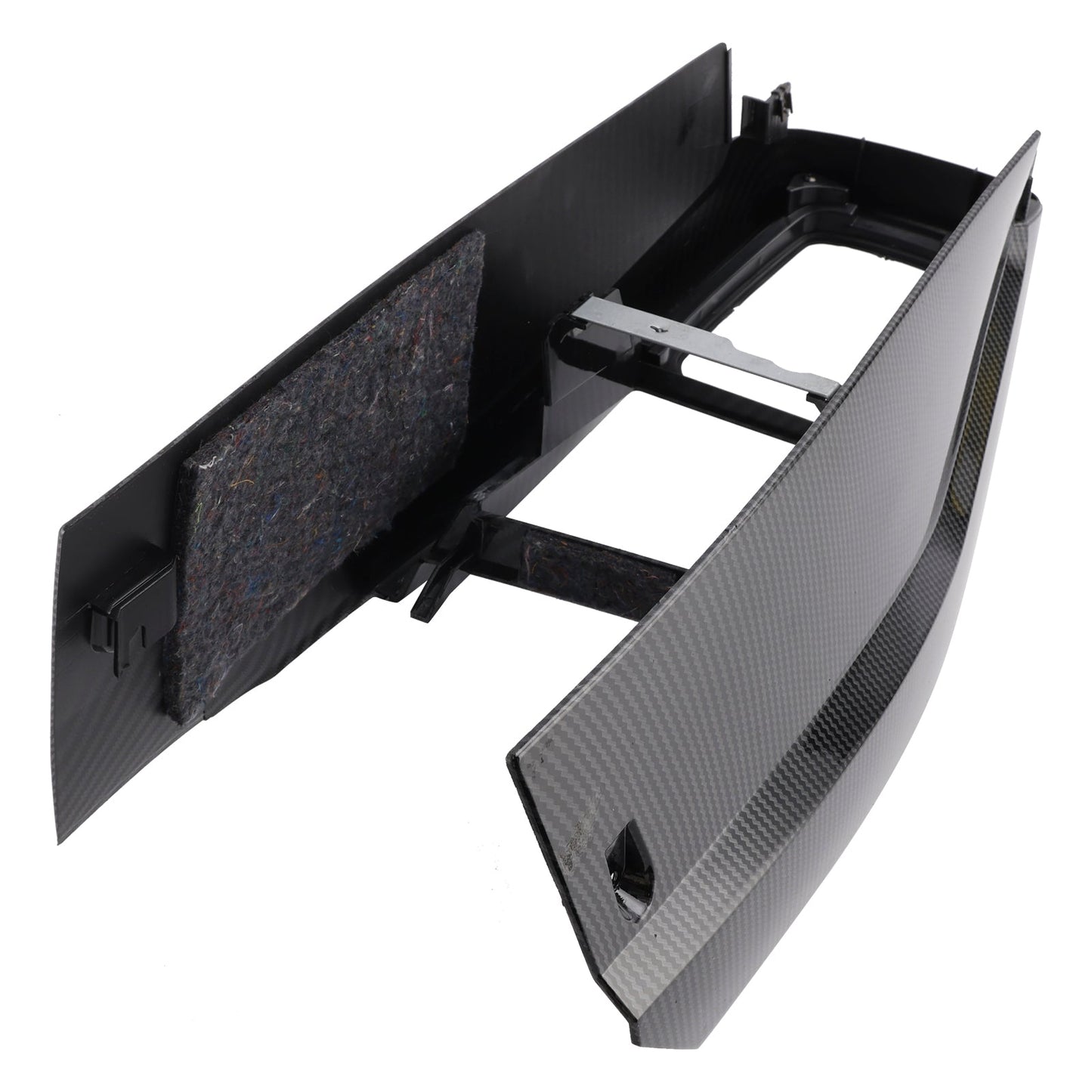 Moldura de consola central con patrón de fibra de carbono para Volkswagen Golf Jetta 1999-2005, 1J1863201D