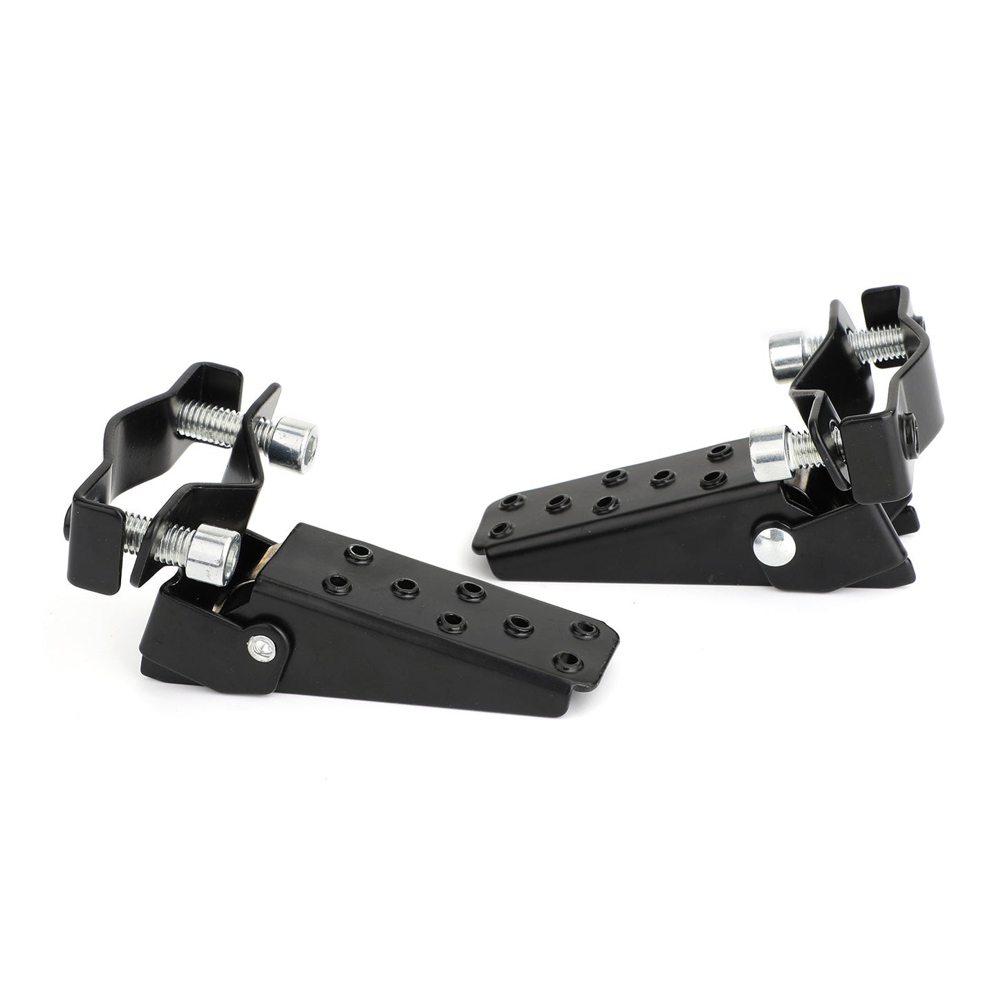 Repose-pieds arrière universel pour passager de moto, 25-28 mm, noir