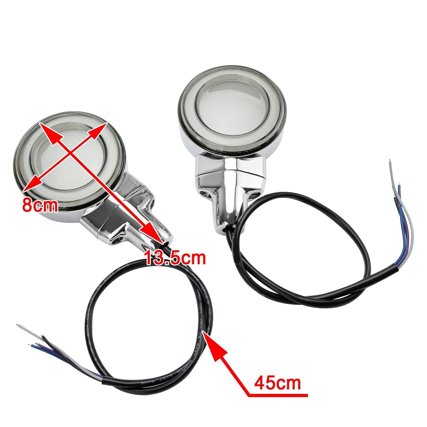 Heritage Softail Classic Touring 99-23 LED Flat Front Turn Signal Light Assosary