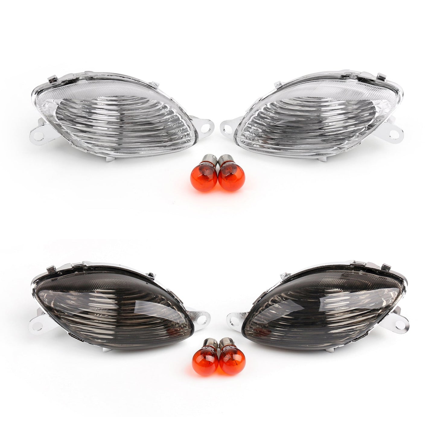 Clear Turn Signals For 1999-2007 Suzuki GSXR 1300 Hayabusa Assosary