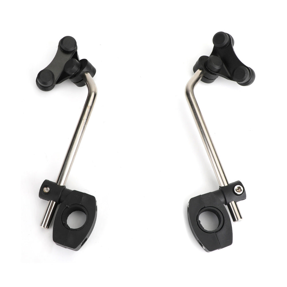Support de pare-brise universel 7/8" 22 mm, pince de montage standard pour guidon de pare-brise