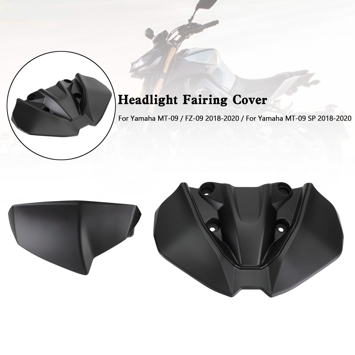 Headlight Fairing Windshield Cover For For Yamaha MT-09 FZ09 MT-09 SP 2018-2020