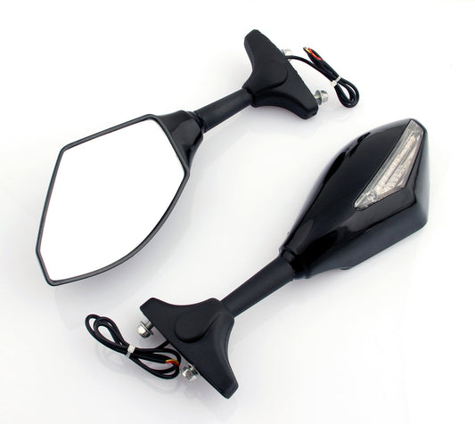 Rétroviseurs LED universels pour motos, clignotants, pour Honda, Kawasaki, Suzuki et Yamaha