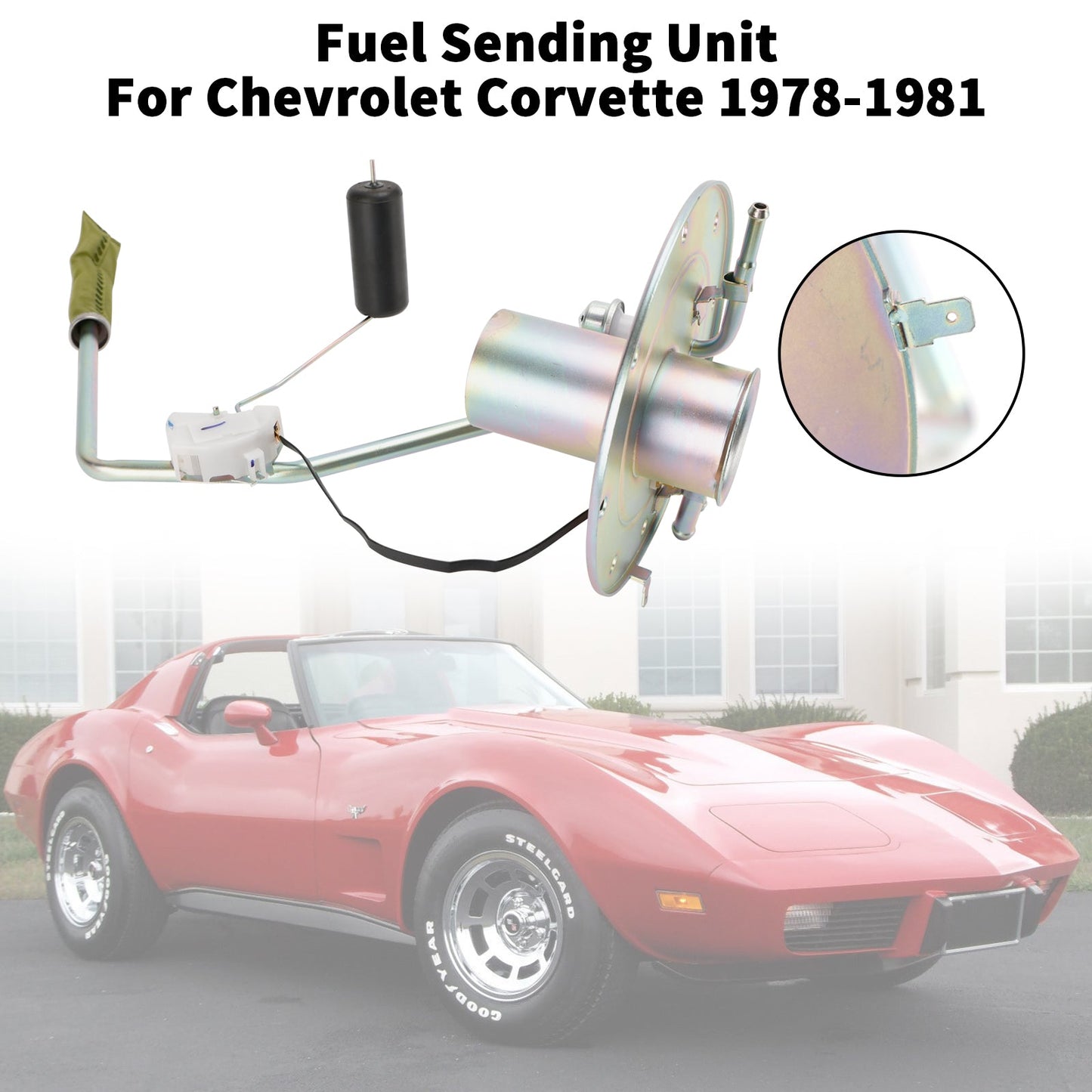 Capteur de niveau de carburant pour réservoir d'essence Corvette Chevrolet 1978-1981, alimentation 3/8 AM-39086513