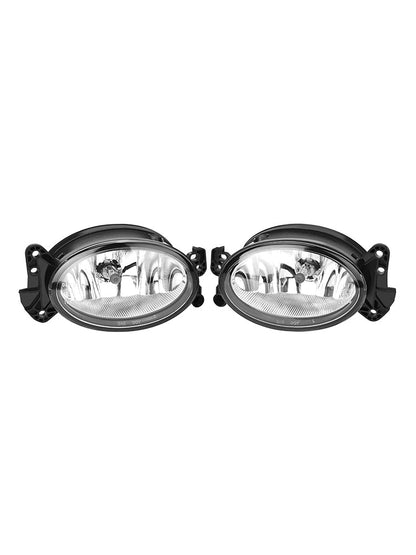 2007-2009 Mercedes GL-Class Pair Front Fog Light Lamps With Bulbs A1698201556 A1698201656