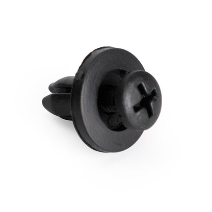 10 Pack 6mm Fairing Panel Trim Clips Screw In Rivets Clip Motorcycle Universal
