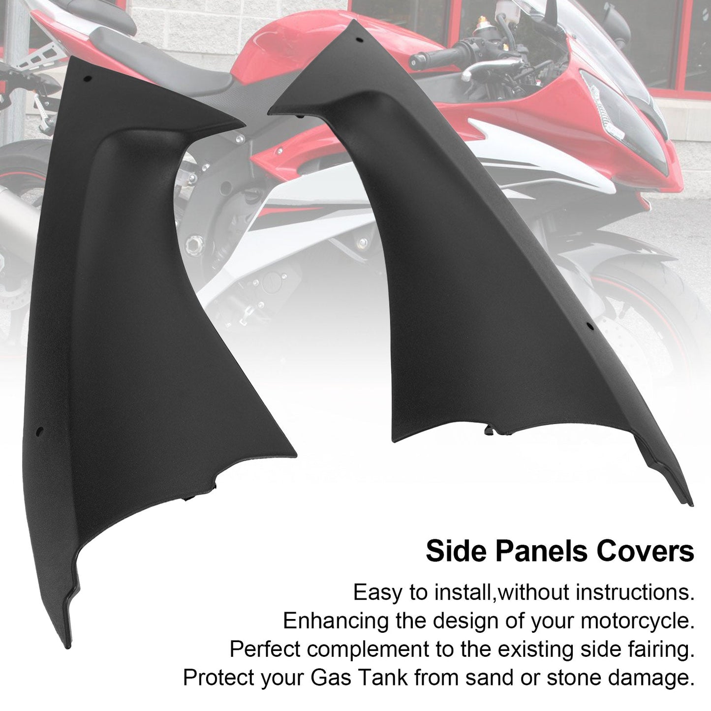 Gas Tank Side Cover Panel Trim Fairing Cowl for For Yamaha YZF YZFR6 R6 2008-2014