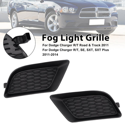 2011-2014 Dodge Charger R/T, SE, SXT, SXT Plus 2PCS Fog Light Cover 68092570AA 68092571AA Generic