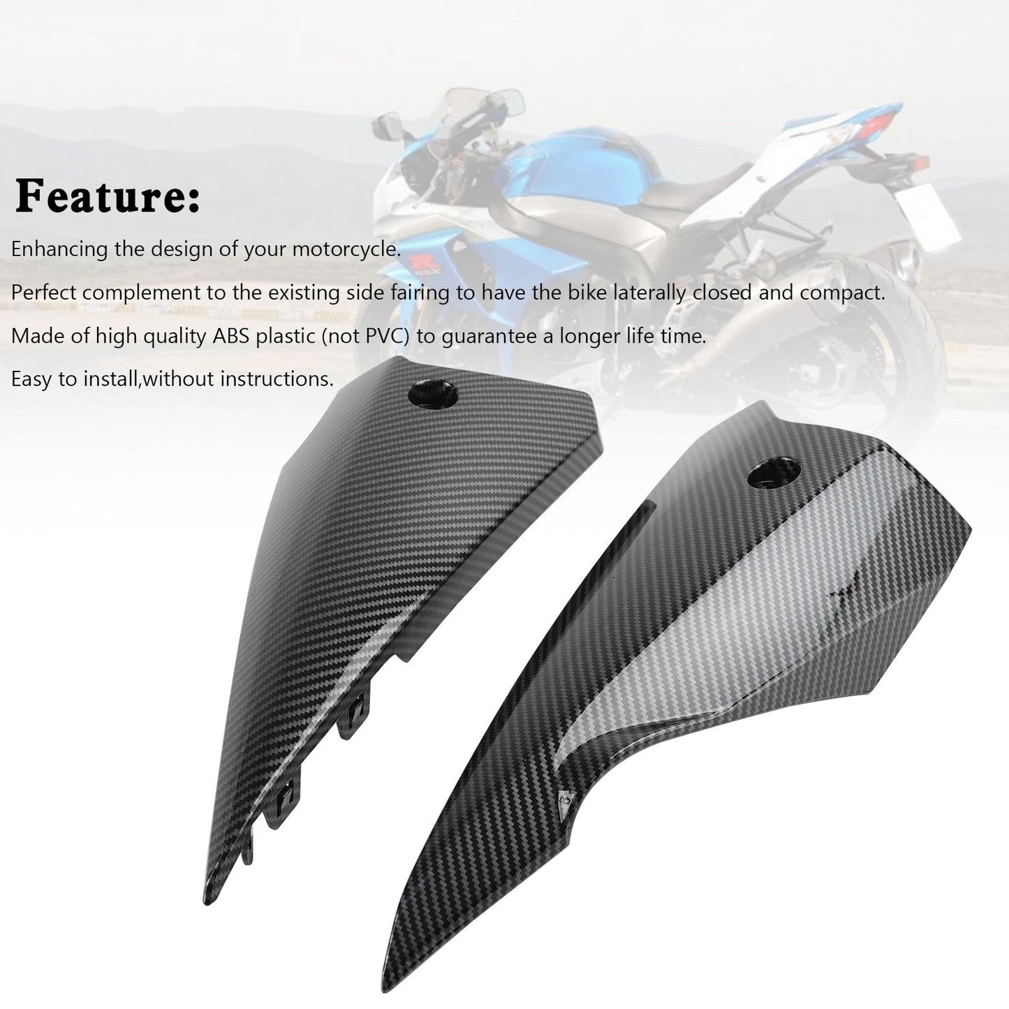 Carénage inférieur et panneaux de carénage supérieurs pour Suzuki GSX-S 1000 2015-2020