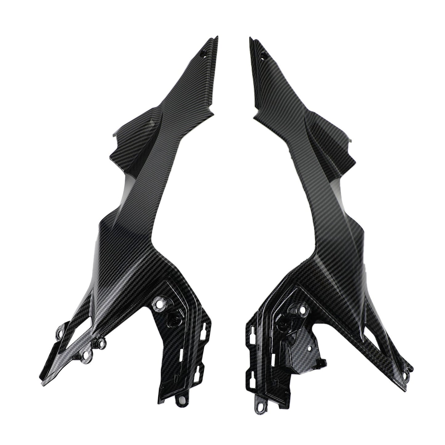 Carbon Tank Side Cover panel Trim fairing Fit For Kawasaki Z650 2017-2020