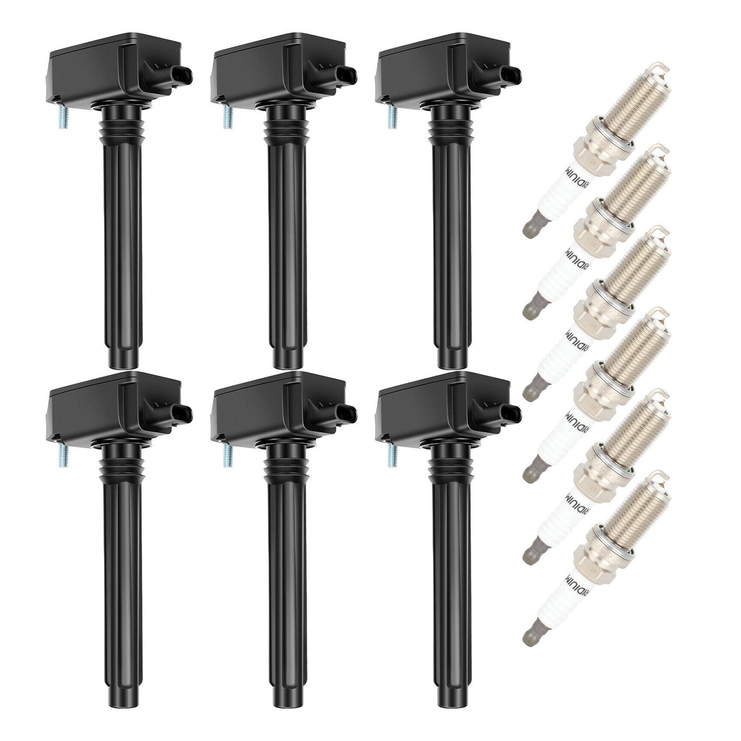 Bobine d'allumage et bougie d'allumage UF807 0221504040 pour Dodge Durango 3,6 L 2016-2021 (6 pièces)