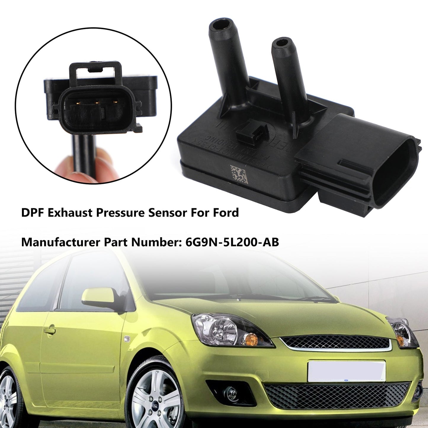 Sensor de presión de escape DPF para Transit Connect 1.8 TDCI/DI (2002-2013) 6G9N5L200AB