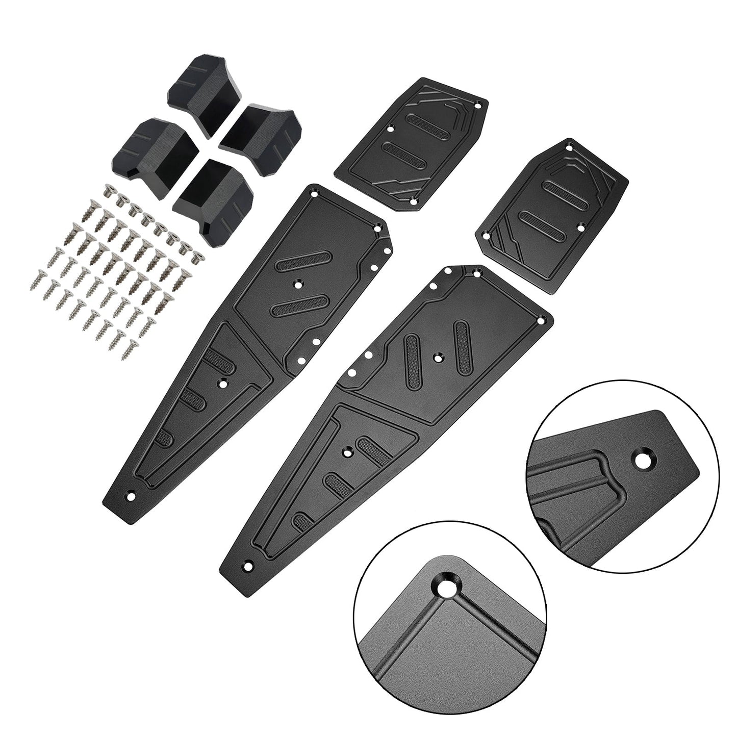 22-23 Aprilia SR GT200 SR GT125 Reposapiés Negro Almohadilla Reposapiés Placa Pedal