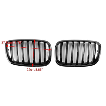 BMW 2008-2011 X6 Hybrid E72 51137157687 51137305589 Front Bumper Kidney Grille Grill Gloss Black