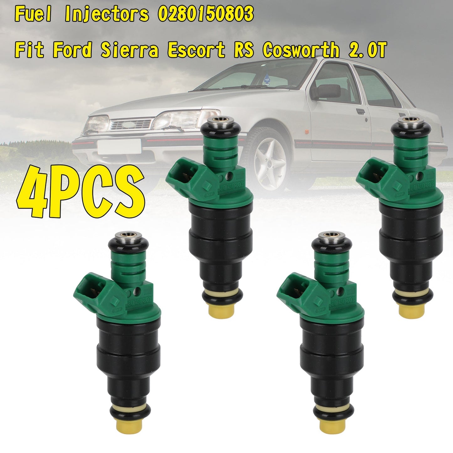 1986-1987 Ford Sierra RS Cosworth 3 door 1PCS/6PCS Fuel Injectors 0280 150 803 0280150803 95160611000