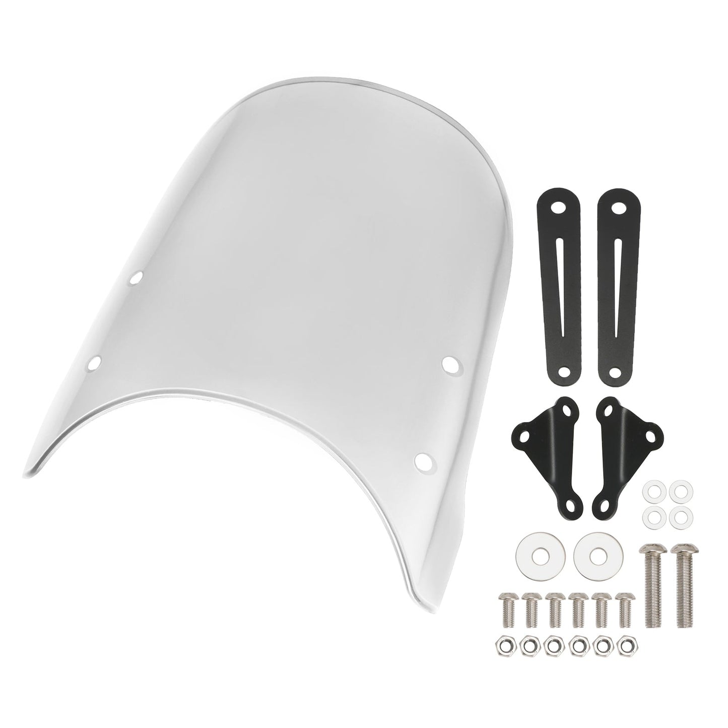 Pare-brise transparent pour Moto Guzzi V7 Classic 16-23 et V9 Bobber 18-23