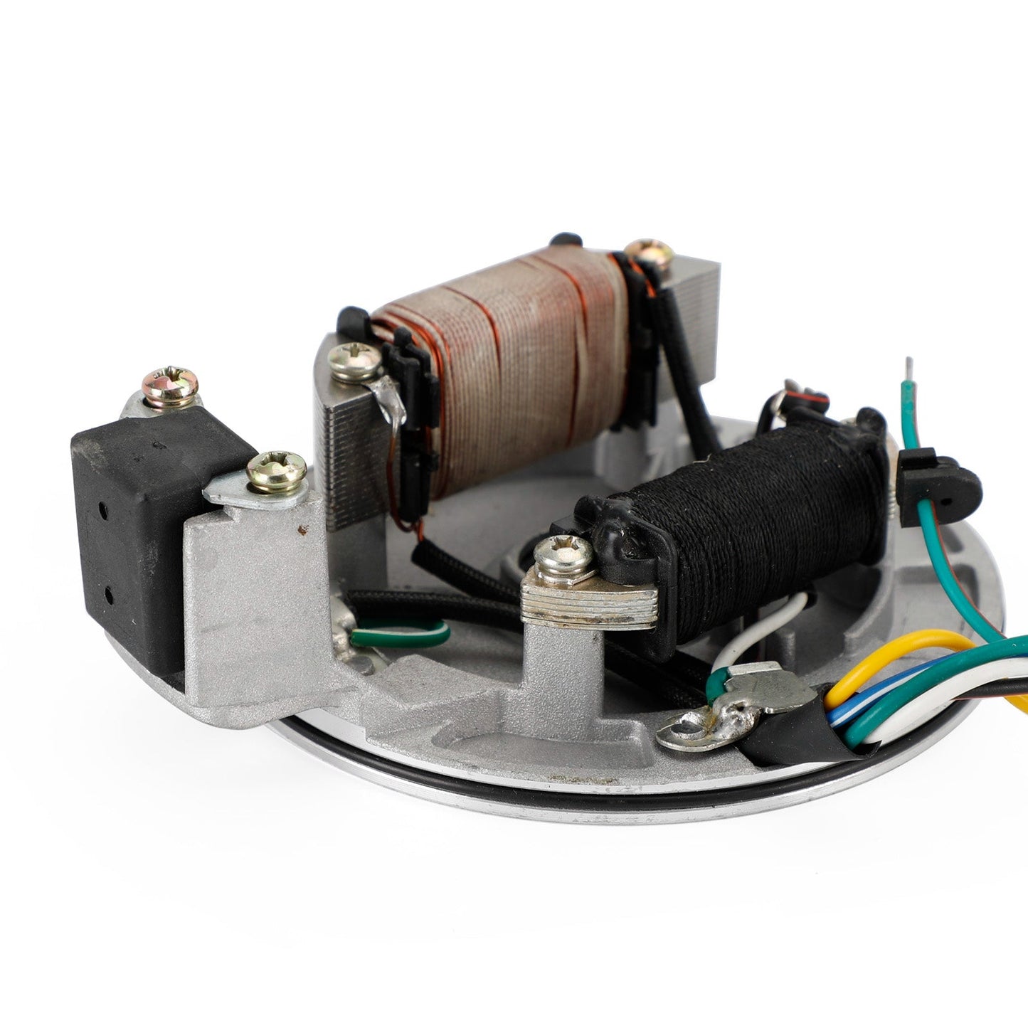 Rotor de placa de estator magneto de 6 cables y 2 bobinas para motos de cross profesionales de 50 cc, 90 cc, 110 cc y 125 cc