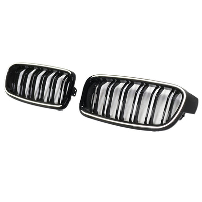 2012-2019 Double Slat Front Kidney Grille Grill Fit BMW 3 Series F30 F31 F35