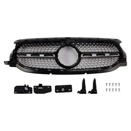 Diamond Front Grille Grill Fit Mercedes-Benz H247 GLA250 GLA200 2020-2023