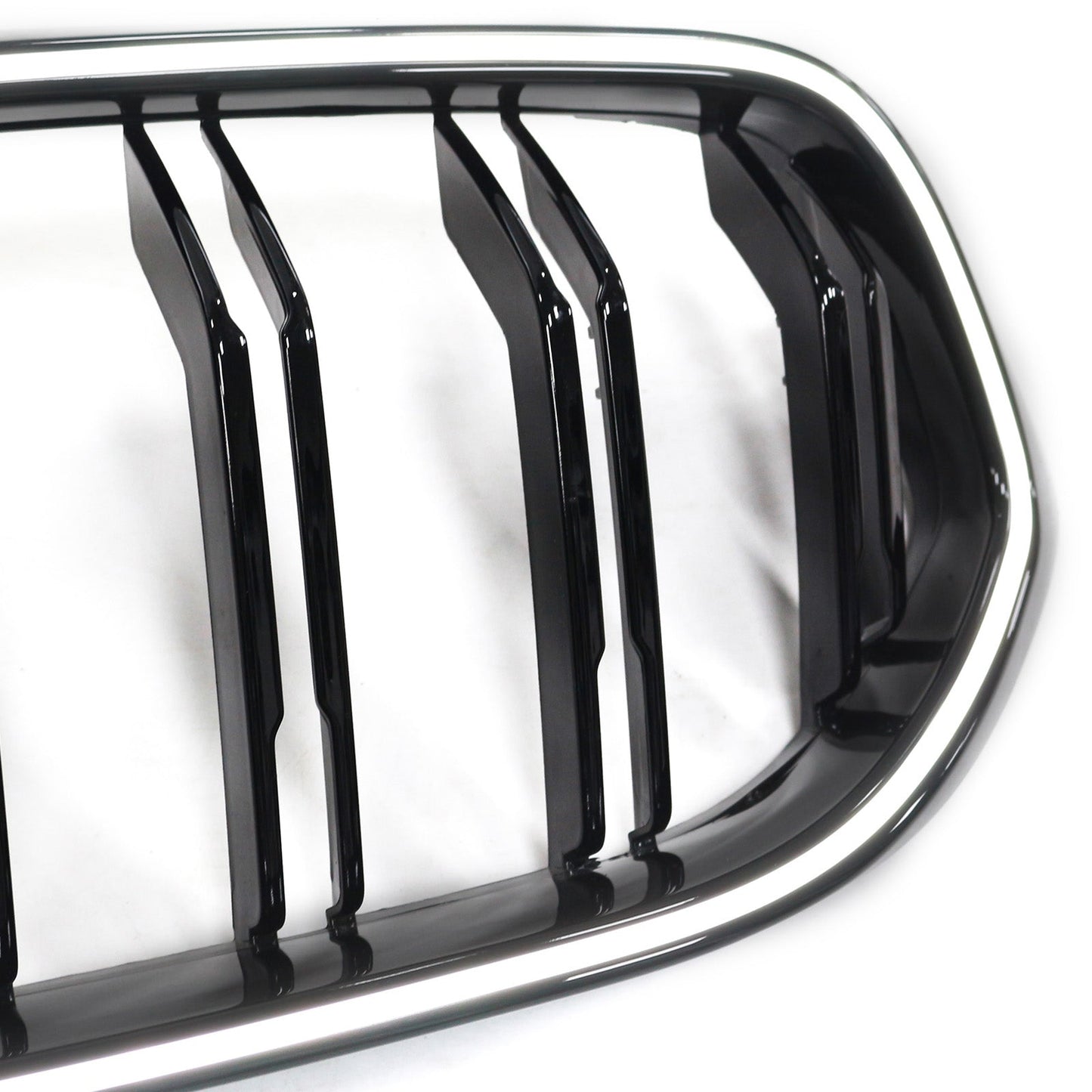 Double Slat Black Front Kidney Grill Grille Fit BMW 6 Series G32 2020-2025