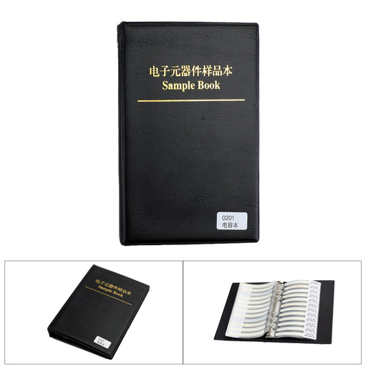 Livre d'échantillons de condensateurs SMD0201 51 valeurs * 50 pièces = 2550 pièces Kit de condensateurs SMD