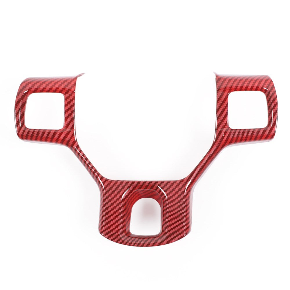 Garniture de panneau de volant intérieur en fibre de carbone ABS pour Ram 2010-2017