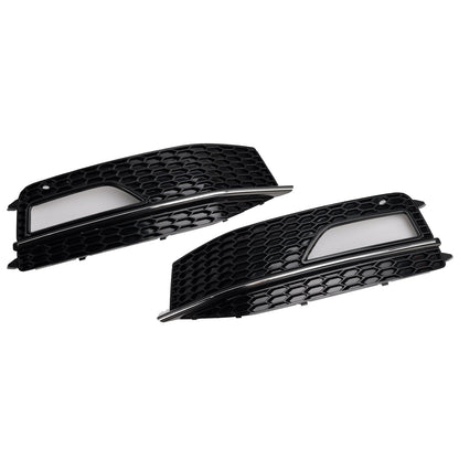 2013-2015 Audi A4 S-line / S4 Grille 2PCS Front Bumper Fog Light Lamp Cover Grill