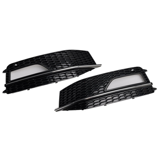2013-2015 Audi A4 S-line / S4 Grille 2PCS Front Bumper Fog Light Lamp Cover Grill