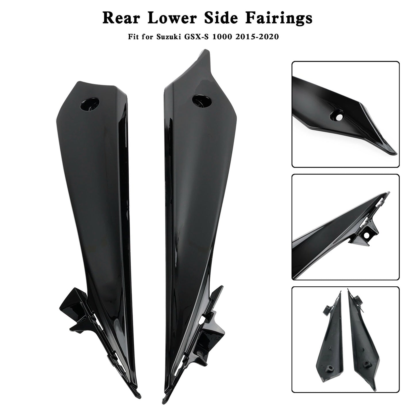 Carénages latéraux inférieurs arrière pour Suzuki GSX-S 1000 2015-2020