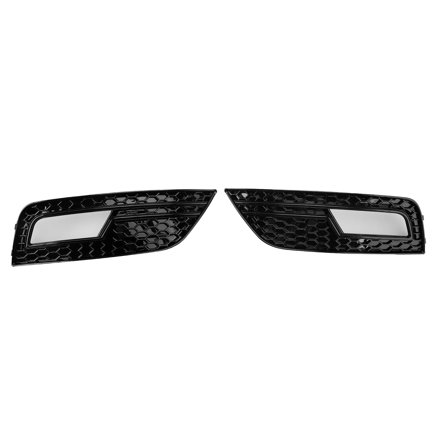 2013-2015 Black Fog Light Cover Grille Fit Audi A4 B8.5 Standard Bumper