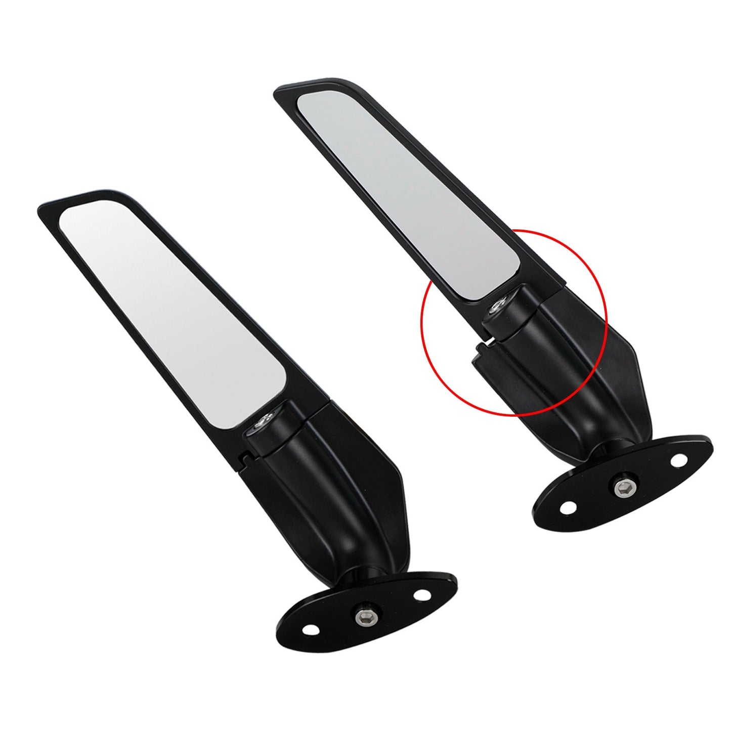 Rétroviseurs à aileron pivotant pour Kawasaki ZX-6R 01-04/09-15 Ninja 650 16-21